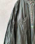 画像5: HALLELUJAH／1890's Bourgeron 羊飼いシャツワンピース・khaki（105cm丈）