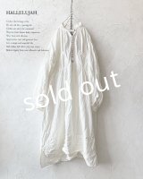 HALLELUJAH／1890's Bourgeron 羊飼いシャツワンピース・Off White（110cm丈）