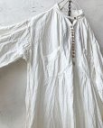 画像4: HALLELUJAH／1890's Bourgeron 羊飼いシャツワンピース・Off White（110cm丈）