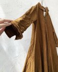 画像4: HALLELUJAH／Robe de femme de chambre 小間使いローブ衿付・antique-brown（110cm丈）