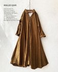 画像1: HALLELUJAH／Robe de femme de chambre 小間使いローブ衿付・antique-brown（110cm丈） (1)