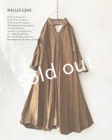 HALLELUJAH／Robe de femme de chambre 小間使いローブ衿付・antique-brown