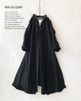 画像1: HALLELUJAH／Robe de femme de chambre 小間使いローブ衿付・black（110cm丈） (1)