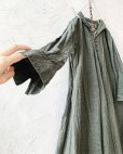 画像5: HALLELUJAH／Robe de femme de chambre 小間使いローブ衿付・khaki（110cm丈） (5)