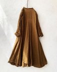 画像2: HALLELUJAH／Robe de femme de chambre 小間使いローブ衿付・antique-brown（110cm丈） (2)