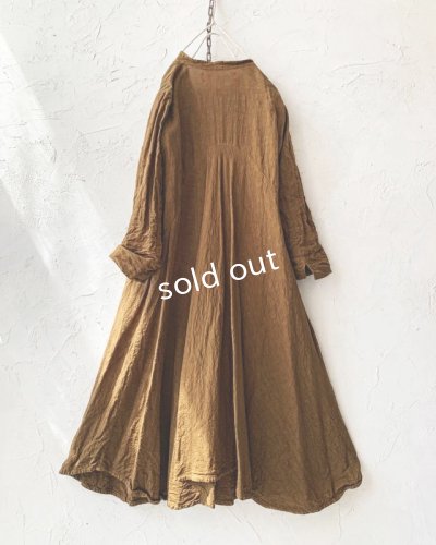 画像2: HALLELUJAH／Robe de femme de chambre 小間使いローブ衿付・antique-brown