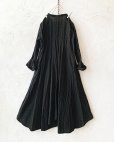 画像2: HALLELUJAH／Robe de femme de chambre 小間使いローブ衿付・black（110cm丈） (2)