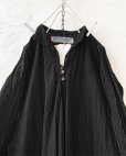 画像3: HALLELUJAH／Robe de femme de chambre 小間使いローブ衿付・black（110cm丈） (3)