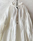 画像3: HALLELUJAH／1890's Bourgeron 羊飼いシャツワンピース・Off White（110cm丈）