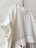 画像4: MARCHE' DE SOEUR／ギャザーポケットワンピース・ミルク×ベージュチェック (4)