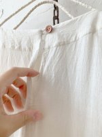 画像9: MARCHE' DE SOEUR／ギャザーポケットワンピース・ミルク×ベージュチェック (9)
