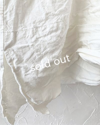 画像8: HALLELUJAH／1890's Bourgeron 羊飼いシャツワンピース・Off White（110cm丈）