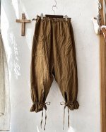 画像2: MARCHE' DE SOEUR／裾紐サルエルパンツ・アンティークブラウン (2)
