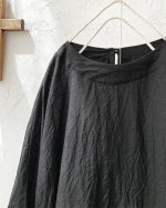 画像2: MARCHE' DE SOEUR／スモックチュニック・ヴィンテージブラック (2)