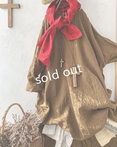 画像11: MARCHE' DE SOEUR／スモックチュニック・アンティークブラウン