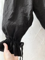 画像3: MARCHE' DE SOEUR／裾紐サルエルパンツ・ヴィンテージブラック (3)