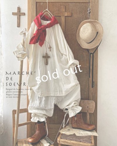 画像7: MARCHE' DE SOEUR／スモックチュニック・アンティークホワイト