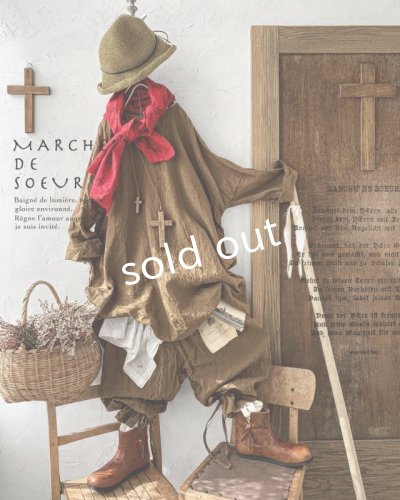 画像10: MARCHE' DE SOEUR／スモックチュニック・アンティークブラウン