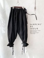 画像1: MARCHE' DE SOEUR／裾紐サルエルパンツ・ヴィンテージブラック (1)