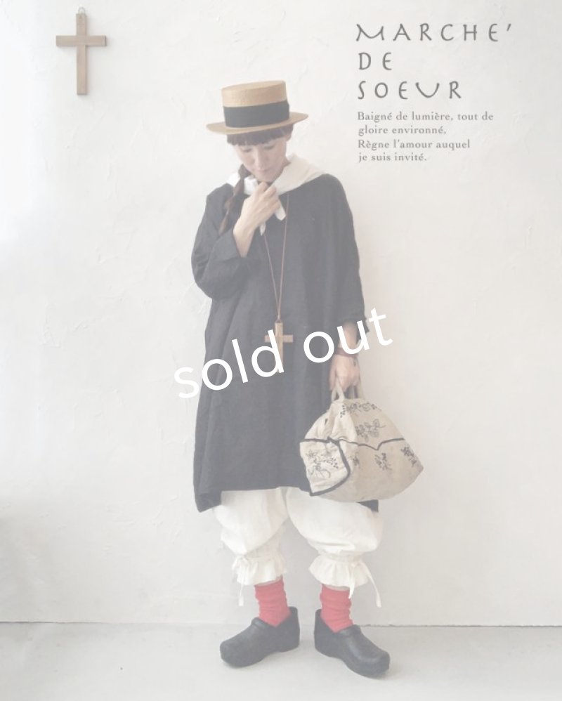 画像10: MARCHE' DE SOEUR／スモックチュニック・ヴィンテージブラック (10)