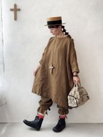 画像14: MARCHE' DE SOEUR／スモックチュニック・アンティークブラウン (14)