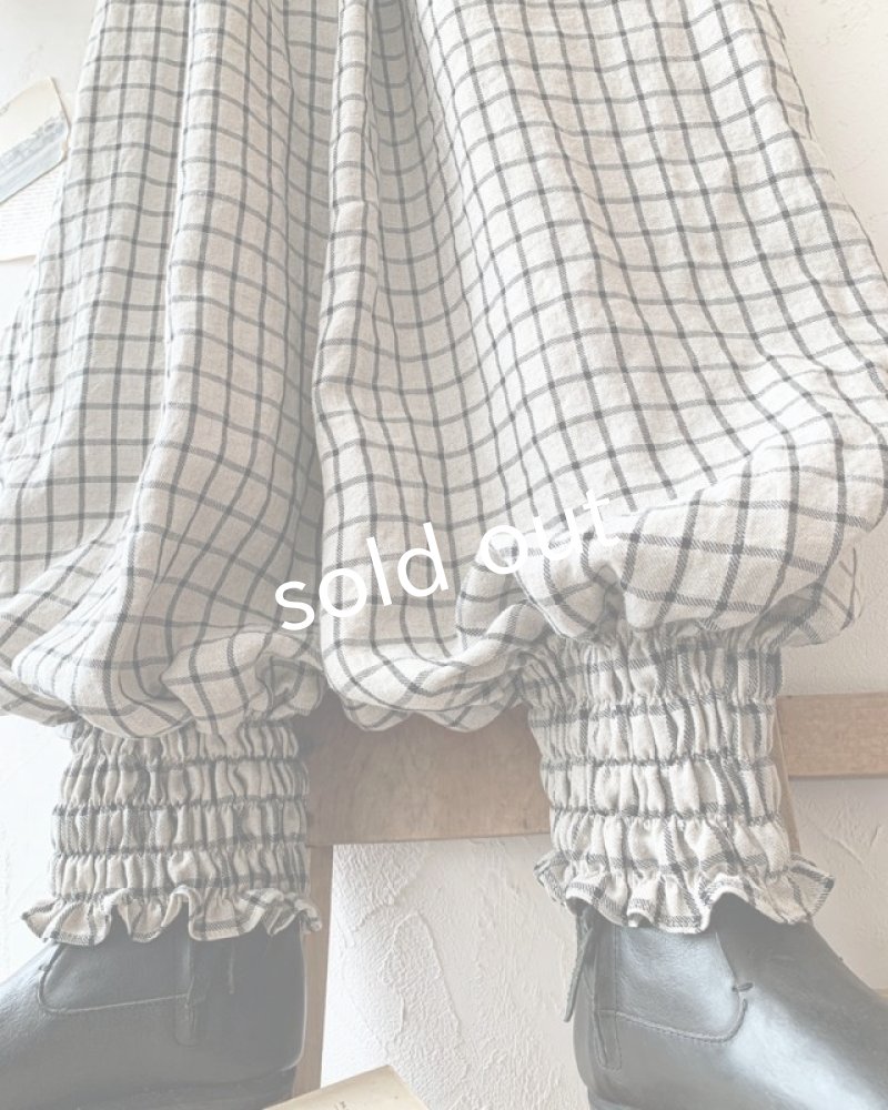 画像5: MARCHE' DE SOEUR／ピエロパンツ・ラティスチェック (5)