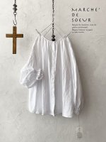 画像2: MARCHE' DE SOEUR／2wayリネンブラウス・ホワイト (2)