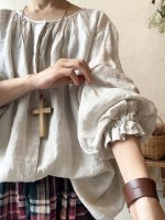 画像10: MARCHE' DE SOEUR／2wayリネンブラウス・ホワイト (10)