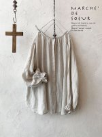 画像2: MARCHE' DE SOEUR／2wayリネンブラウス・生成り (2)