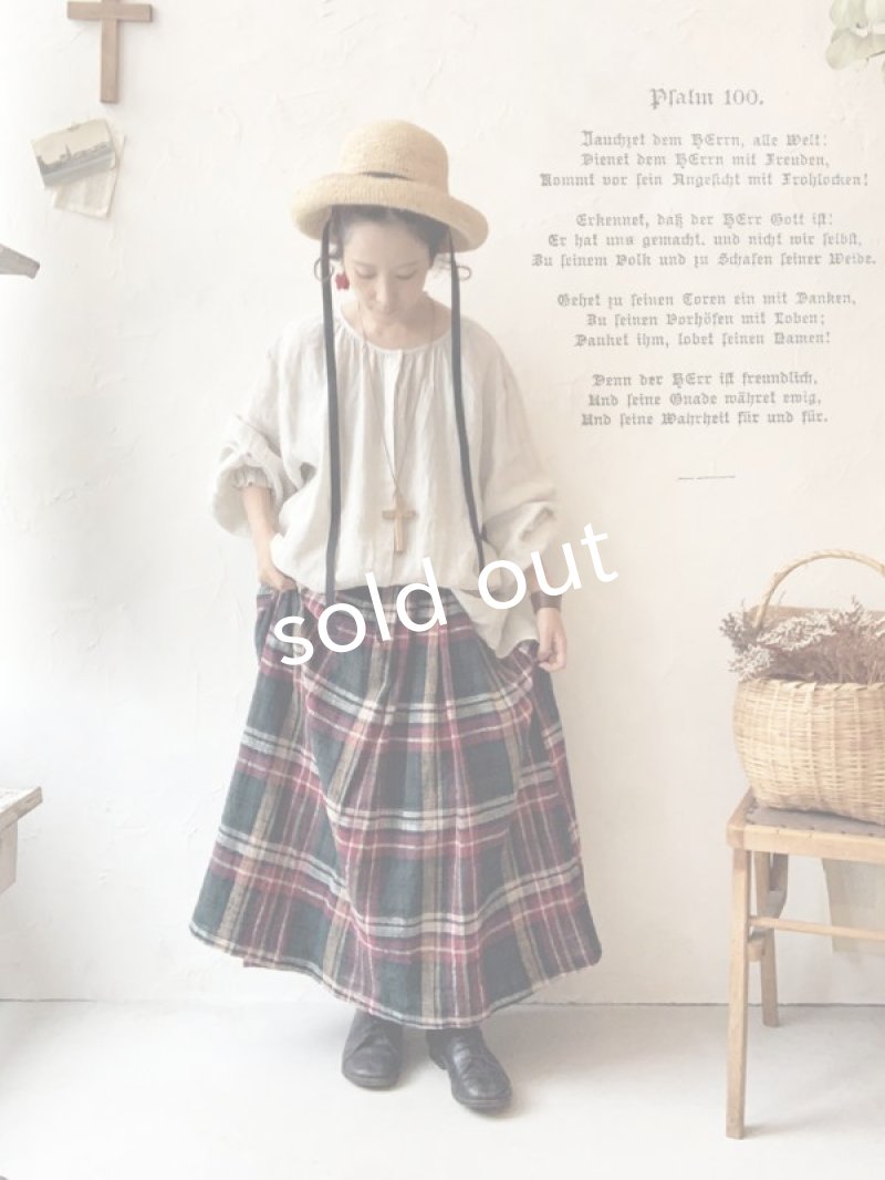 画像1: MARCHE' DE SOEUR／2wayリネンブラウス・生成り (1)
