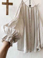 画像6: MARCHE' DE SOEUR／2wayリネンブラウス・生成り (6)