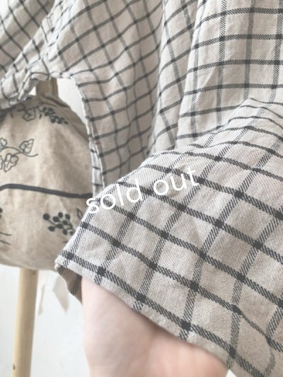 画像4: MARCHE' DE SOEUR／スモックプルオーバー・ラティスチェック生成り