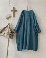 画像2: MARCHE' DE SOEUR／スモックチュニック・ブルーグリーン (2)