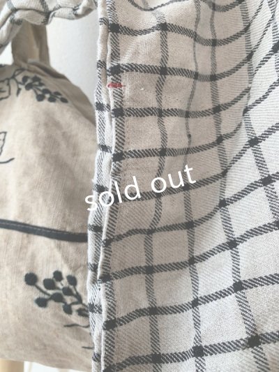 画像6: MARCHE' DE SOEUR／スモックプルオーバー・ラティスチェック生成り