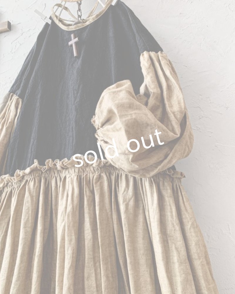 画像5: MARCHE' DE SOEUR／ブルターニュのワンピース・ヘーゼルナッツ (5)