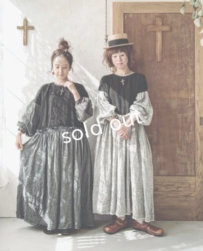 画像12: MARCHE' DE SOEUR／ブルターニュのワンピース・杢チャコール