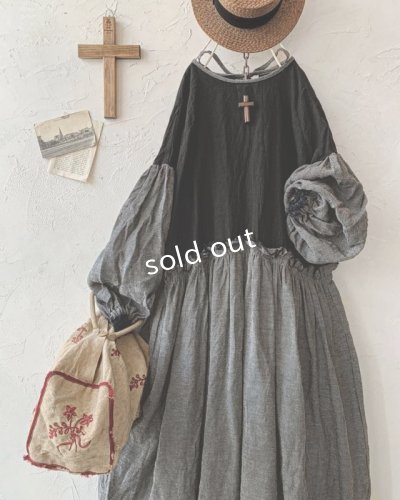 画像2: MARCHE' DE SOEUR／ブルターニュのワンピース・杢チャコール