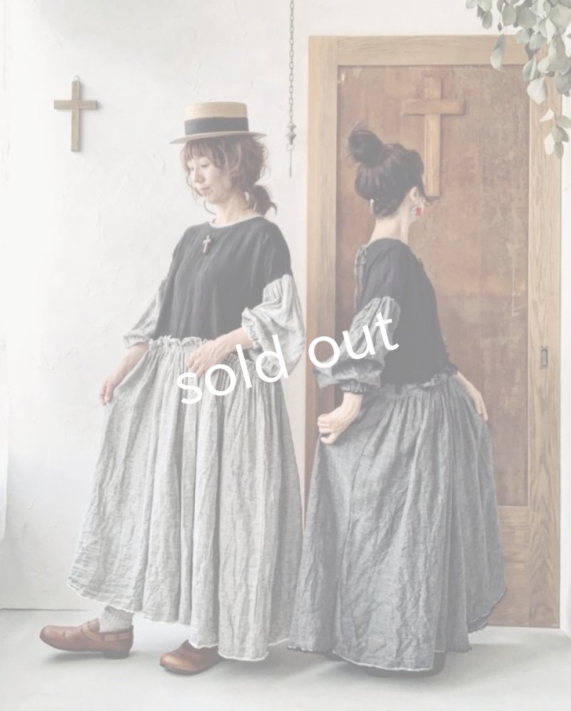 画像14: MARCHE' DE SOEUR／ブルターニュのワンピース・杢グレー (14)