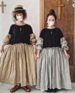 画像12: MARCHE' DE SOEUR／ブルターニュのワンピース・ラティスチェック【長め丈】 (12)