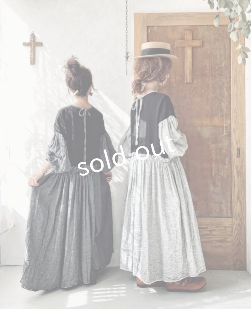 画像13: MARCHE' DE SOEUR／ブルターニュのワンピース・杢グレー (13)