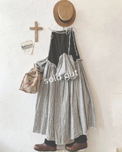 画像2: MARCHE' DE SOEUR／ブルターニュのワンピース・杢グレー