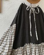画像10: MARCHE' DE SOEUR／ブルターニュのワンピース・ラティスチェック【長め丈】 (10)