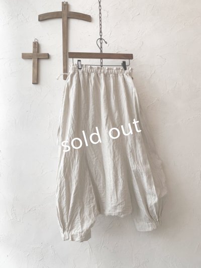 画像9: MARCHE' DE SOEUR／タブリエパンツ・ヘリンボン生成り