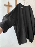 画像3: MARCHE' DE SOEUR／スモックプルオーバー・黒 (3)