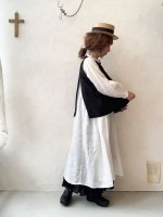 画像13: MARCHE' DE SOEUR／肩ボタンスリットベスト・インペリアル生成り (13)