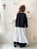 画像12: MARCHE' DE SOEUR／肩ボタンスリットベスト・インペリアル生成り (12)