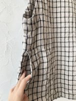 画像3: MARCHE' DE SOEUR／肩ボタンスリットベスト・ラティスチェック (3)