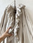 画像7: MARCHE' DE SOEUR／フローフリルワンピース・ヘリンボン生成り (7)