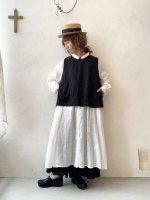 画像9: MARCHE' DE SOEUR／肩ボタンスリットベスト・インペリアル生成り (9)