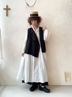 画像14: MARCHE' DE SOEUR／肩ボタンスリットベスト・インペリアル生成り (14)